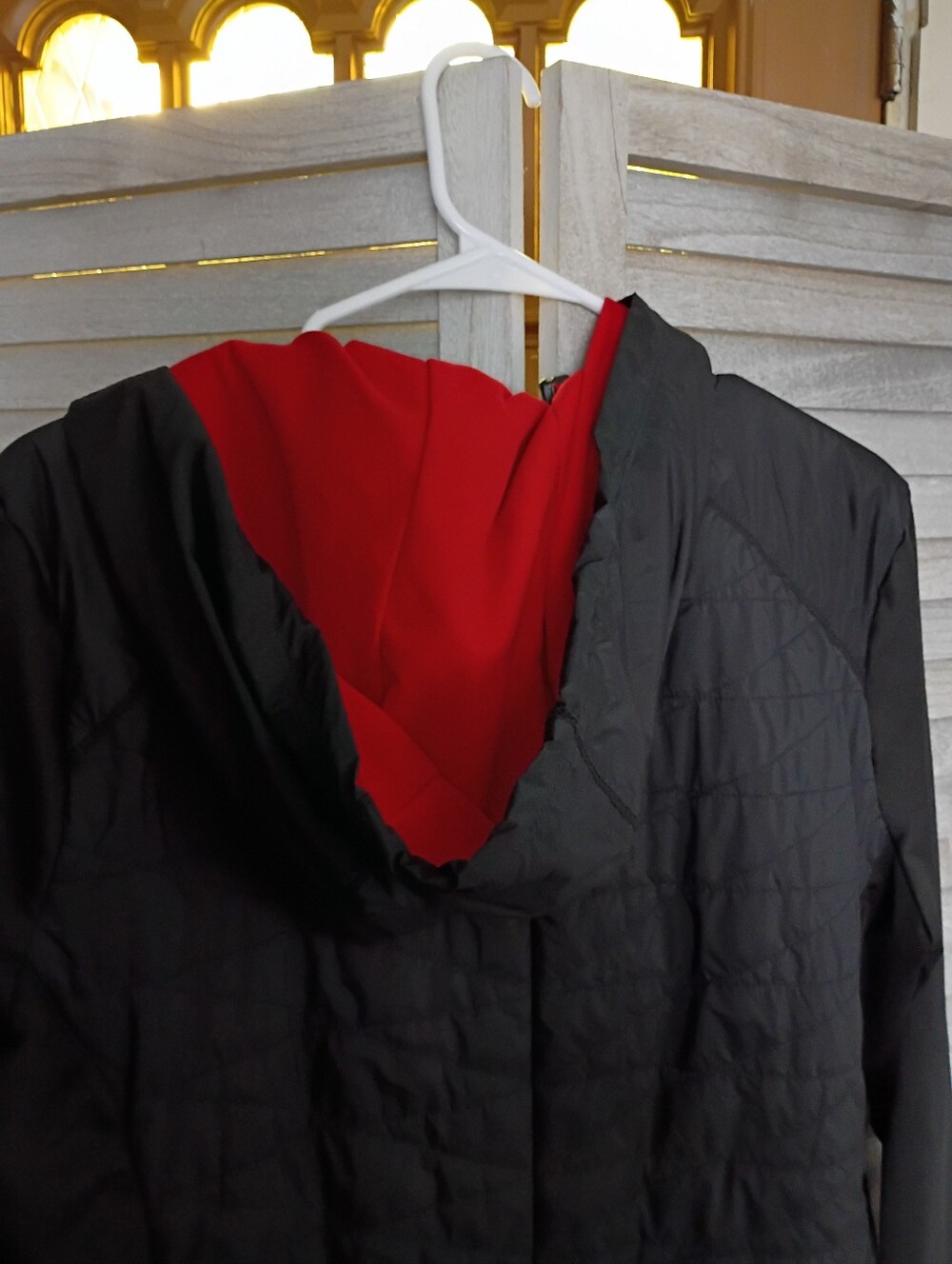 Tommy Hilfiger Women's Size XL Black Hooded Quilted Jacket with Red Trim NEW - Picture 6 of 8
